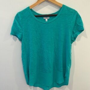 Express teal tee